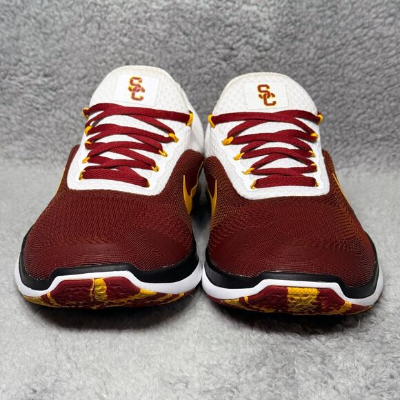 Nike Free Trainer V7 USC Trojans Mens Size 9 Training Shoes Sneakers Crimson Red - Picture 2 of 9